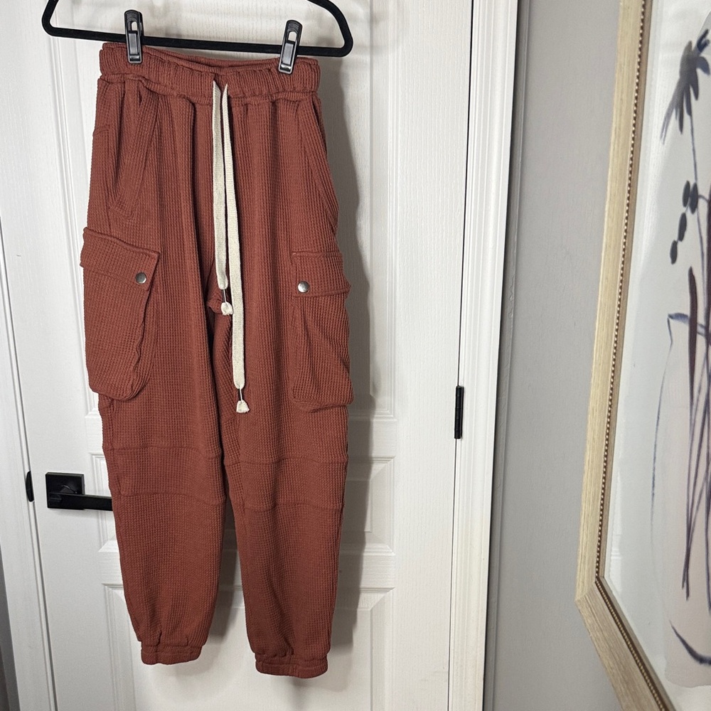 POL Rust Joggers with Drawstring - image 1